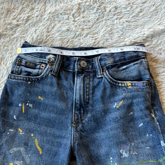 Polo Ralph Lauren Paint-Splatter Sullivan Slim Denim Short size 6 - Picture 6 of 13